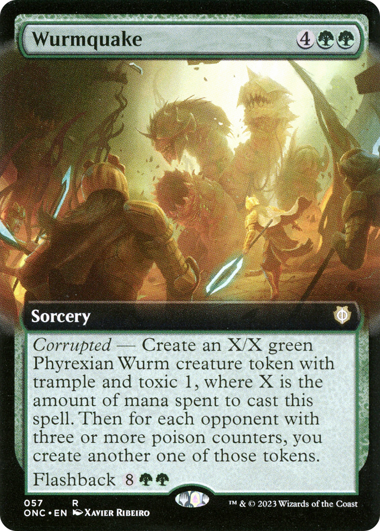 Wurmquake (Extended Art) [Phyrexia: All Will Be One Commander] | Grognard Games