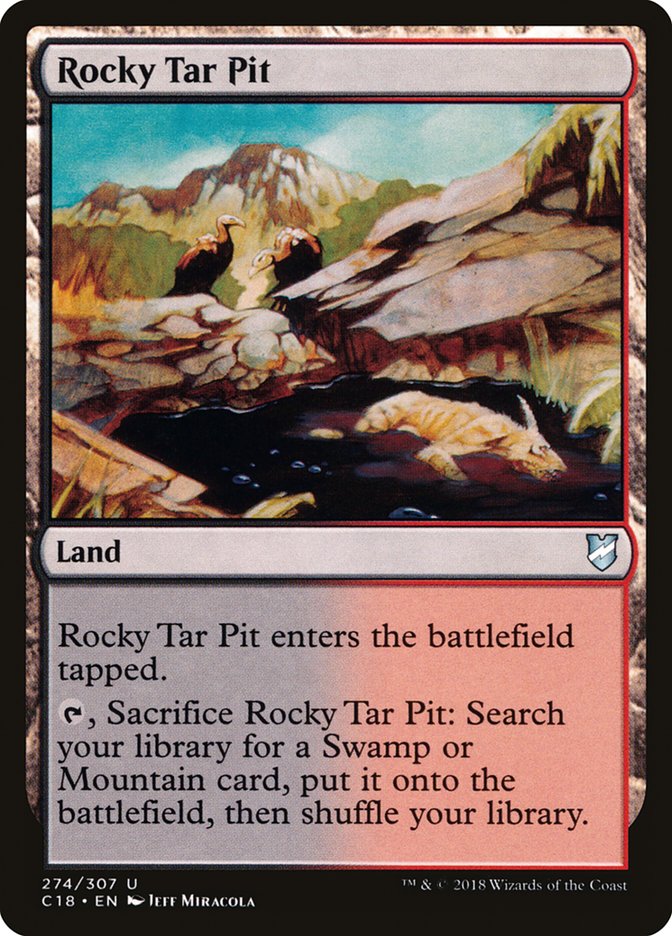 Rocky Tar Pit [Commander 2018] | Grognard Games