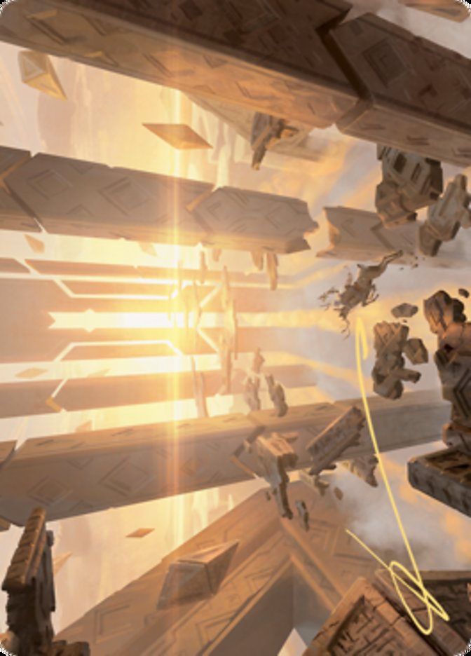 Skyclave Basilica Art Card (Gold-Stamped Signature) [Zendikar Rising Art Series] | Grognard Games