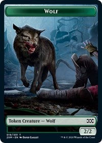 Wolf // Wurm (030) Double-sided Token [Double Masters Tokens] | Grognard Games