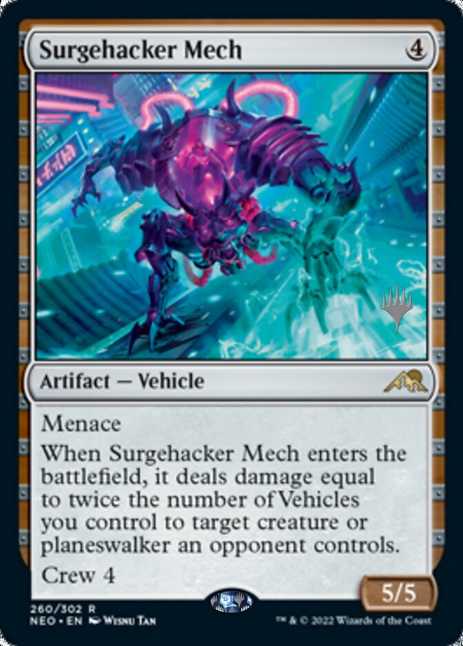 Surgehacker Mech (Promo Pack) [Kamigawa: Neon Dynasty Promos] | Grognard Games