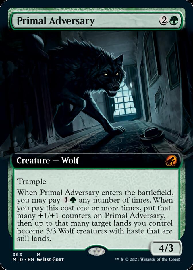 Primal Adversary (Extended) [Innistrad: Midnight Hunt] | Grognard Games