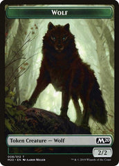 Wolf Double-sided Token [Challenger Decks 2020 Tokens] | Grognard Games