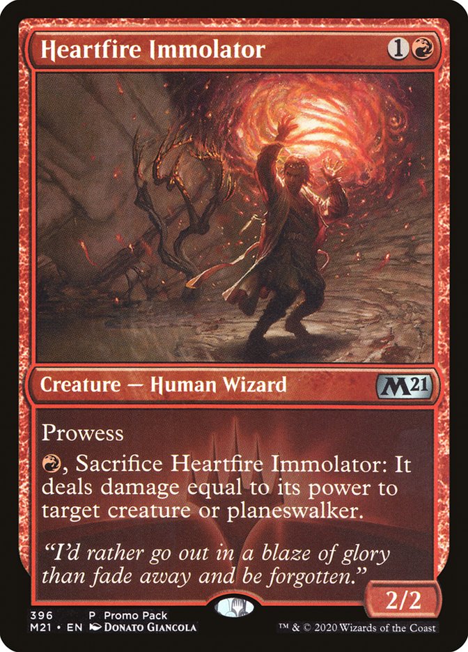 Heartfire Immolator (Promo Pack) [Core Set 2021 Promos] | Grognard Games