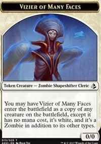 Vizier of Many Faces // Zombie Token [Amonkhet Tokens] | Grognard Games