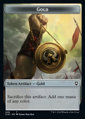 Gold // Dragon Double-sided Token [Commander Legends: Battle for Baldur's Gate Tokens] | Grognard Games