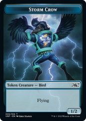 Teddy Bear // Storm Crow Double-sided Token [Unfinity Tokens] | Grognard Games