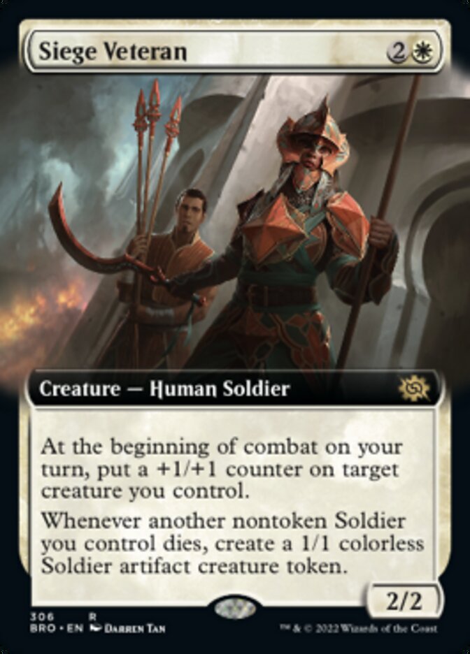 Siege Veteran (Extended Art) [The Brothers' War] | Grognard Games