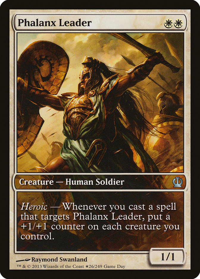 Phalanx Leader (Game Day) (Extended) [Theros Promos] | Grognard Games