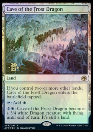Cave of the Frost Dragon [Dungeons & Dragons: Adventures in the Forgotten Realms Prerelease Promos] | Grognard Games