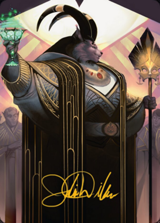 Jetmir, Nexus of Revels 2 Art Card (Gold-Stamped Signature) [Streets of New Capenna Art Series] | Grognard Games