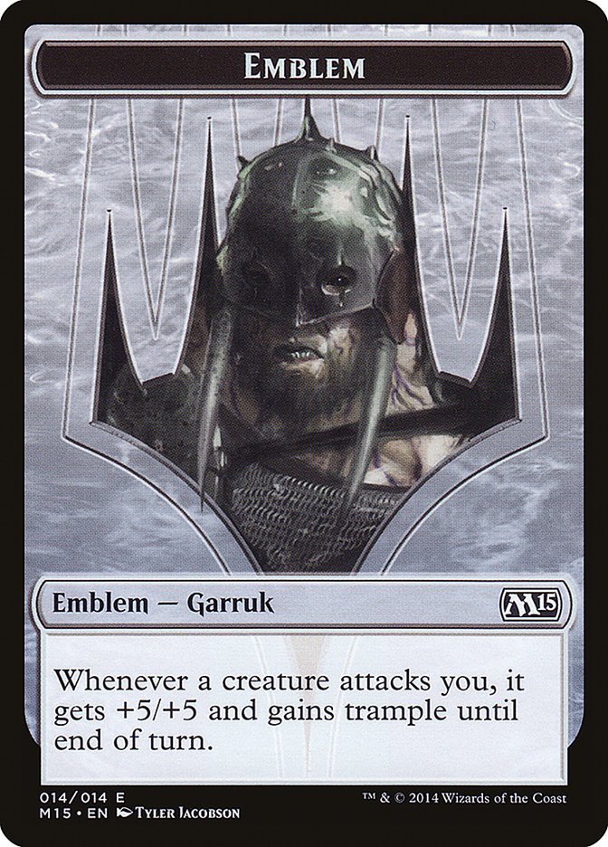 Garruk, Apex Predator Emblem [Magic 2015 Tokens] | Grognard Games