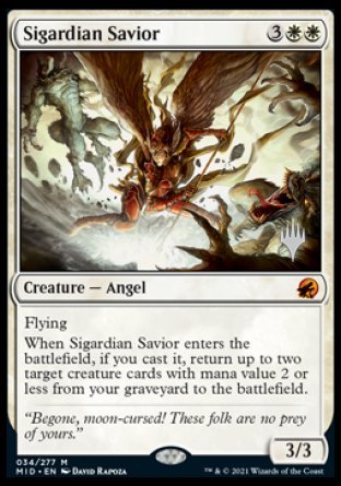 Sigardian Savior (Promo Pack) [Innistrad: Midnight Hunt Promos] | Grognard Games