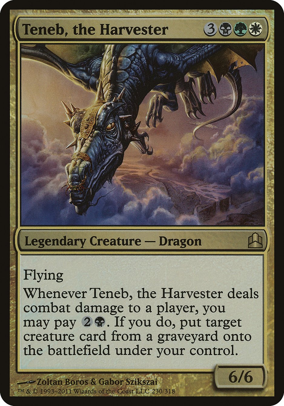 Teneb, the Harvester (Oversized) [Commander 2011 Oversized] | Grognard Games