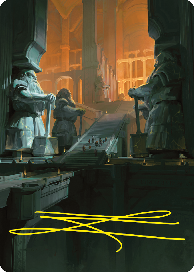 Mines of Moria Art Card (Gold-Stamped Signature) [The Lord of the Rings: Tales of Middle-earth Art Series] | Grognard Games