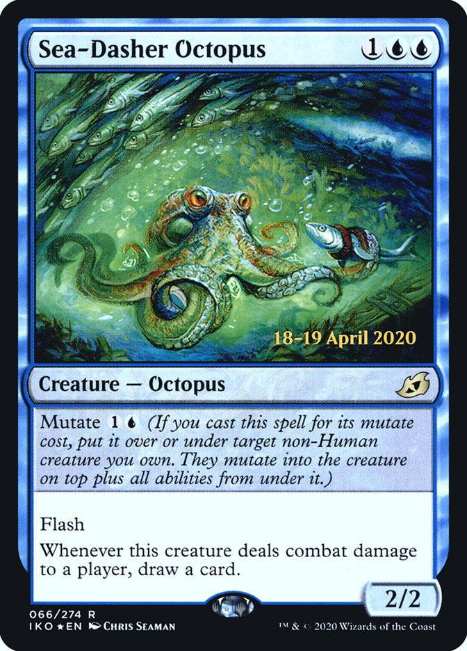 Sea-Dasher Octopus  [Ikoria: Lair of Behemoths Prerelease Promos] | Grognard Games