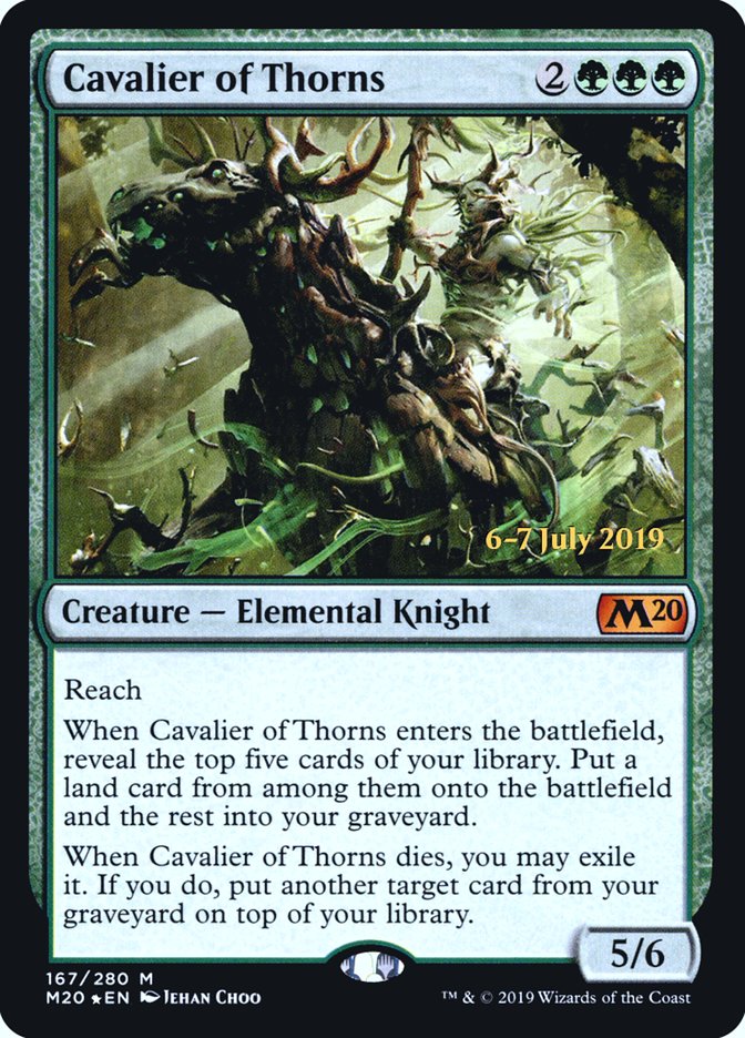 Cavalier of Thorns  [Core Set 2020 Prerelease Promos] | Grognard Games