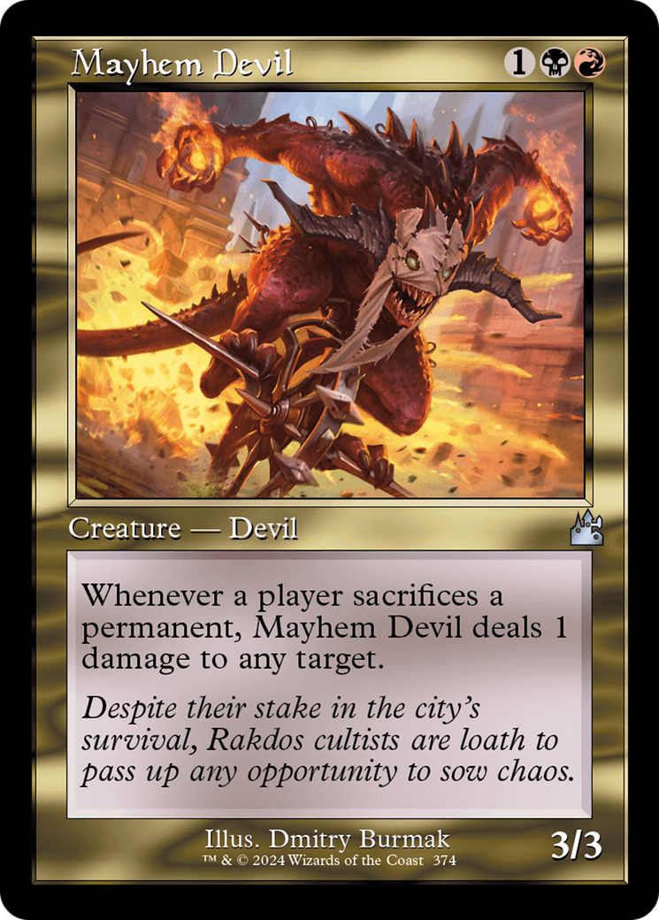 Mayhem Devil (Retro Frame) [Ravnica Remastered] | Grognard Games