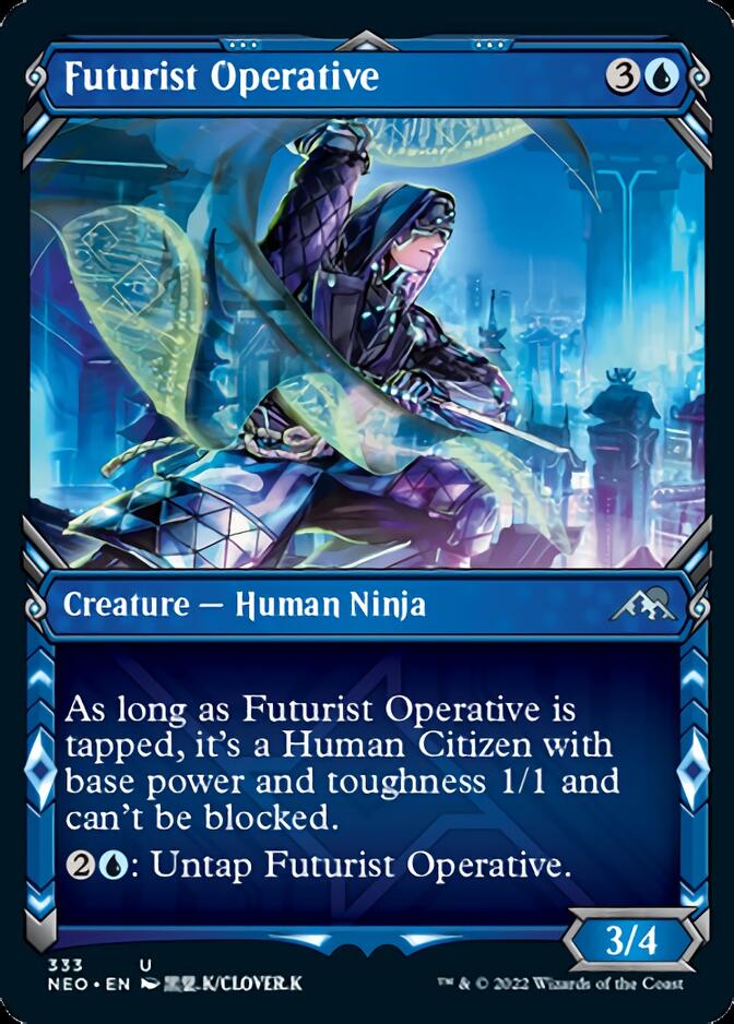 Futurist Operative (Showcase Ninja) [Kamigawa: Neon Dynasty] | Grognard Games