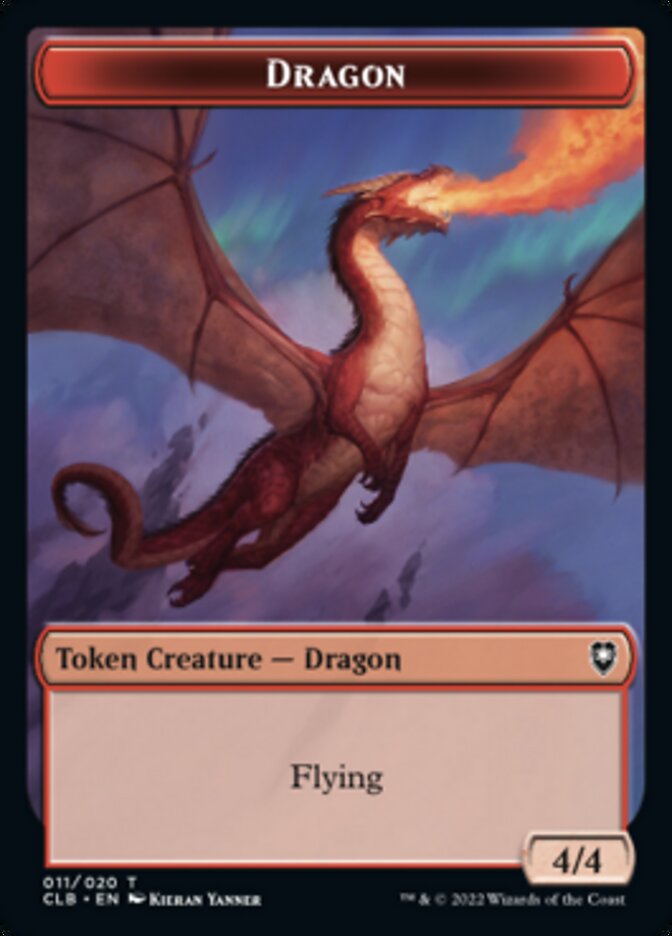 Dragon Token [Commander Legends: Battle for Baldur's Gate Tokens] | Grognard Games