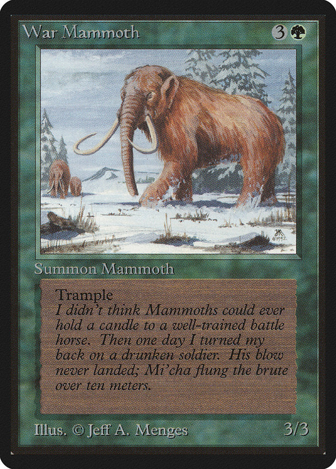 War Mammoth [Limited Edition Beta] | Grognard Games