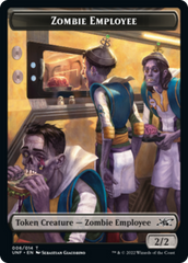 Zombie Employee // Balloon Double-sided Token [Unfinity Tokens] | Grognard Games