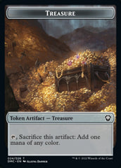 Elephant // Treasure Double-sided Token [Dominaria United Commander Tokens] | Grognard Games