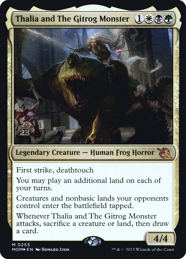 Thalia and The Gitrog Monster [March of the Machine Prerelease Promos] | Grognard Games