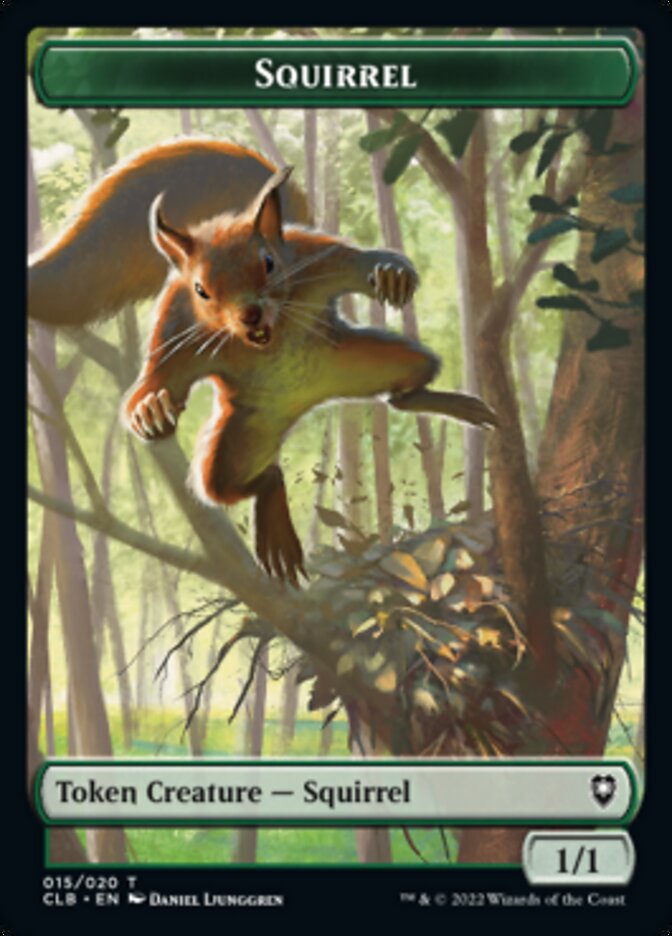 Squirrel Token [Commander Legends: Battle for Baldur's Gate Tokens] | Grognard Games