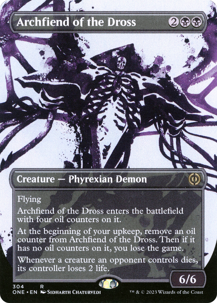 Archfiend of the Dross (Borderless Ichor) [Phyrexia: All Will Be One] | Grognard Games