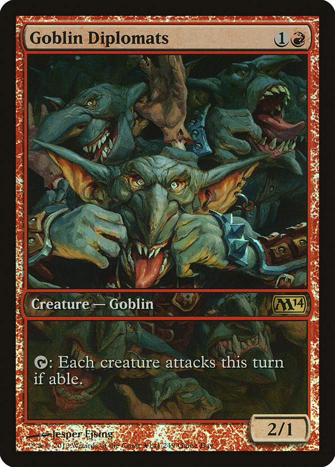 Goblin Diplomats (Game Day) [Magic 2014 Promos] | Grognard Games