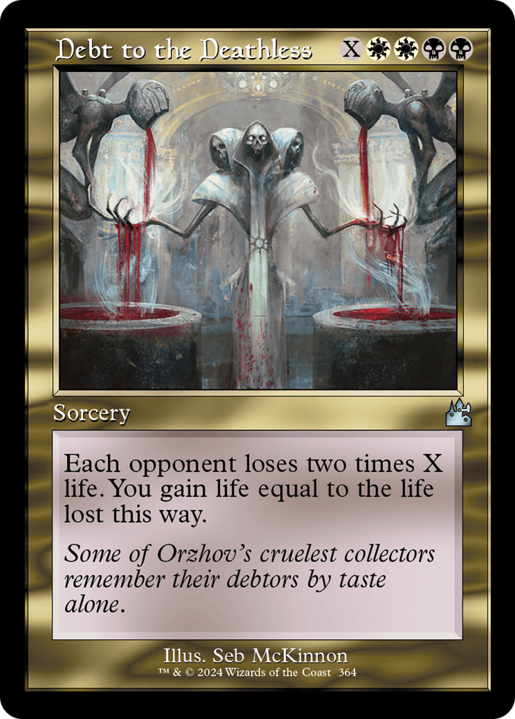 Debt to the Deathless (Retro Frame) [Ravnica Remastered] | Grognard Games