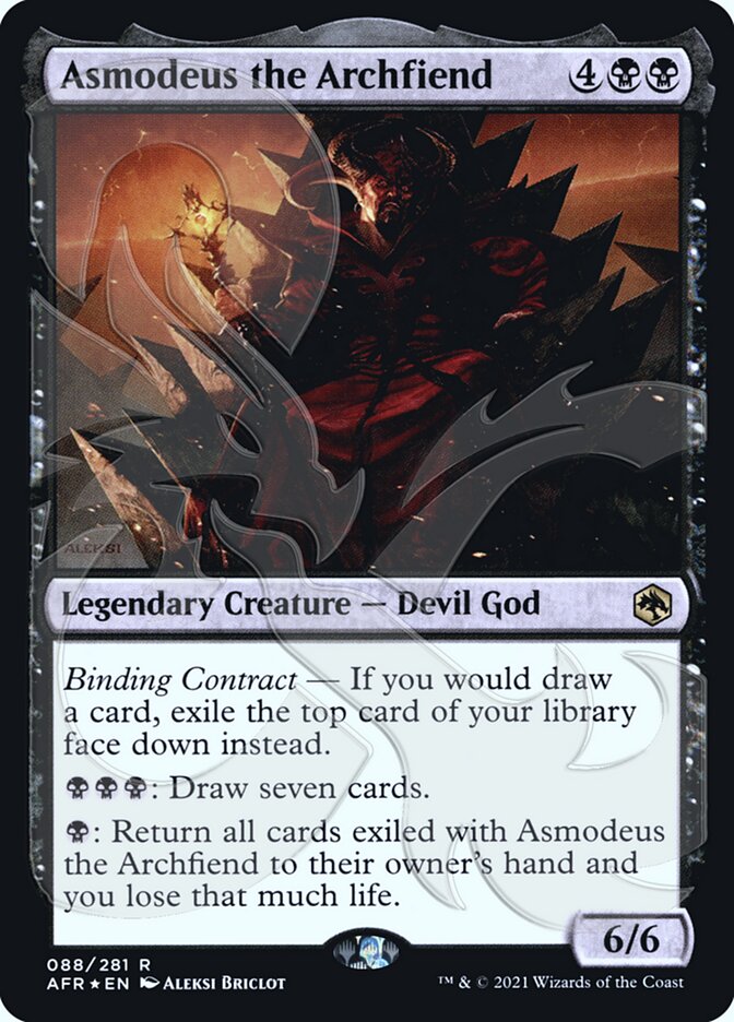 Asmodeus the Archfiend (Ampersand Promo) [Dungeons & Dragons: Adventures in the Forgotten Realms Promos] | Grognard Games