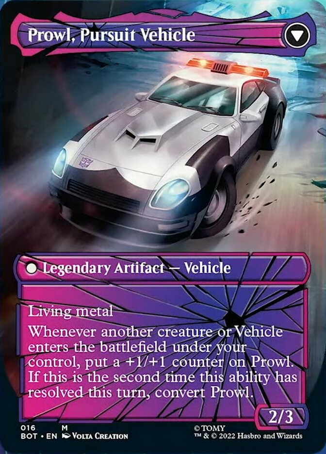 Prowl, Stoic Strategist // Prowl, Pursuit Vehicle (Shattered Glass) [Universes Beyond: Transformers] | Grognard Games