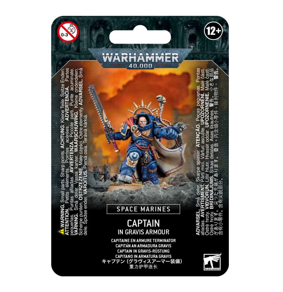 Space Marines Captain in Gravis Armour | Grognard Games