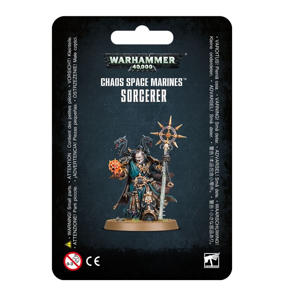 Warhammer 40K: Chaos Space Marines Sorcerer | Grognard Games