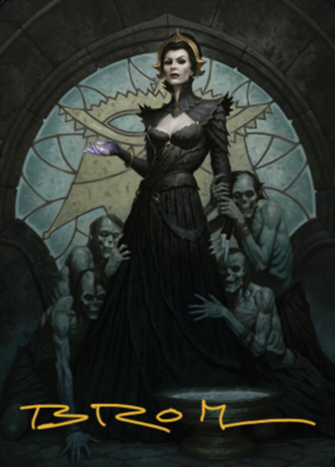 Liliana of the Veil Art Card (Gold-Stamped Signature) [Dominaria United Art Series] | Grognard Games