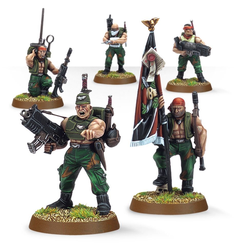 Astra Militarum Catachan Command Squad (web) | Grognard Games