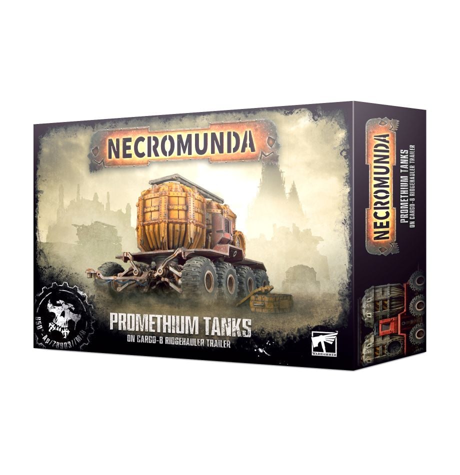 Necromunda Prometheum Tanks on Cargo-8 Trailer | Grognard Games