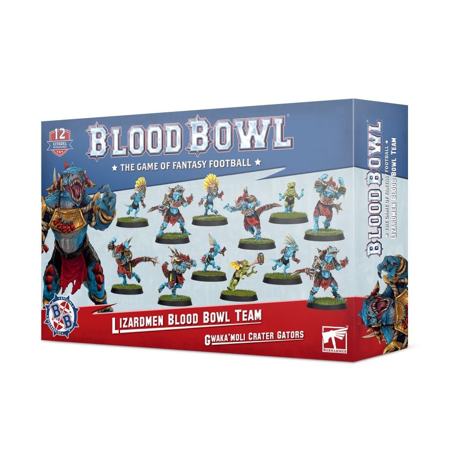 Blood Bowl Lizardmen Team the Gwaka'moli Crater Gators | Grognard Games