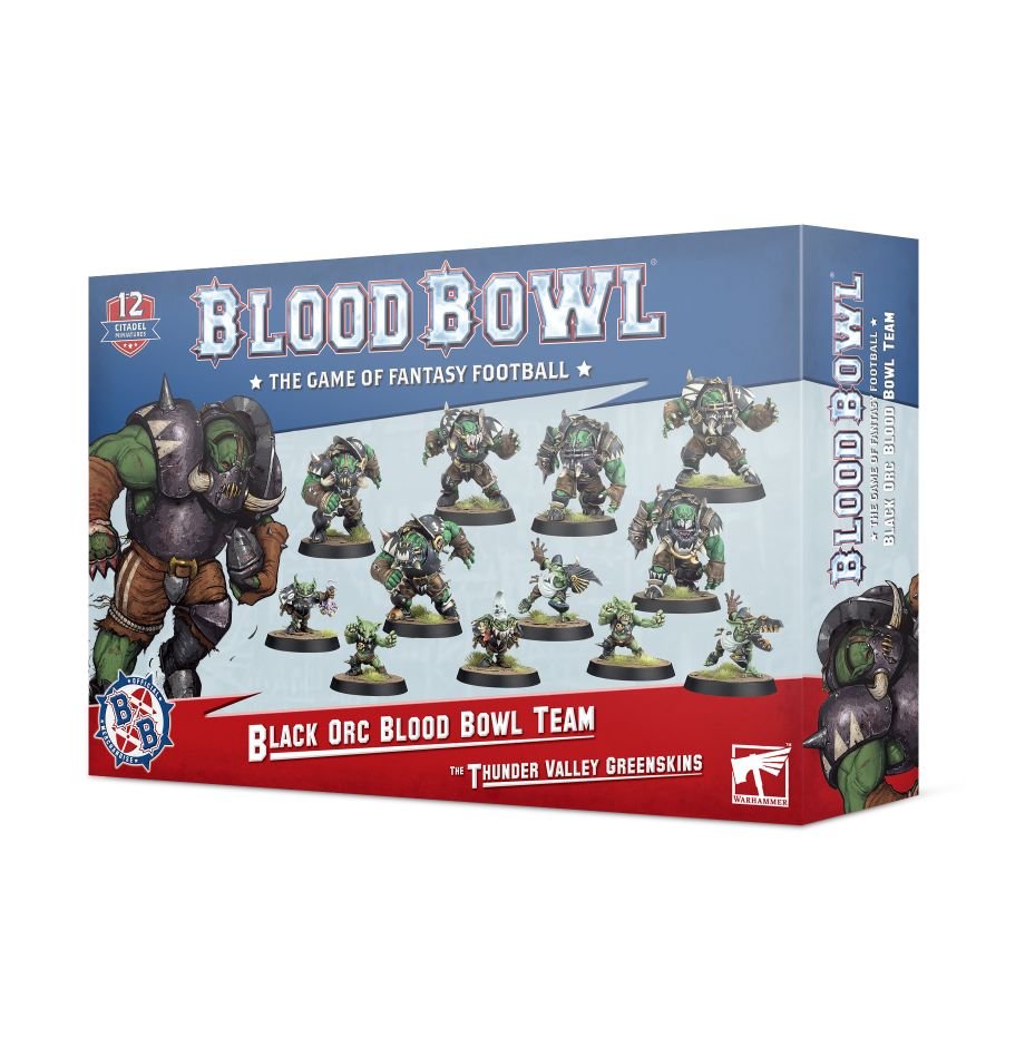 Blood Bowl Black Orc Team the Thunder Valley Greenskins | Grognard Games