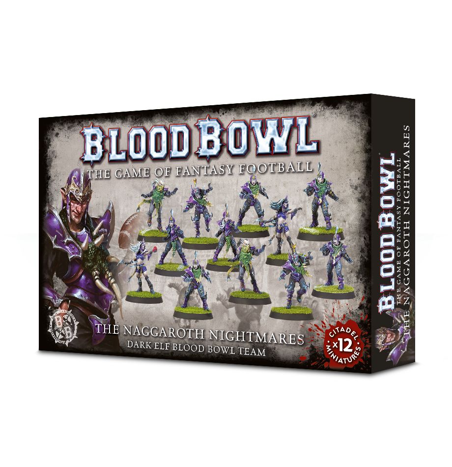 Blood Bowl The Naggaroth Nightmares Dark Elf Team | Grognard Games