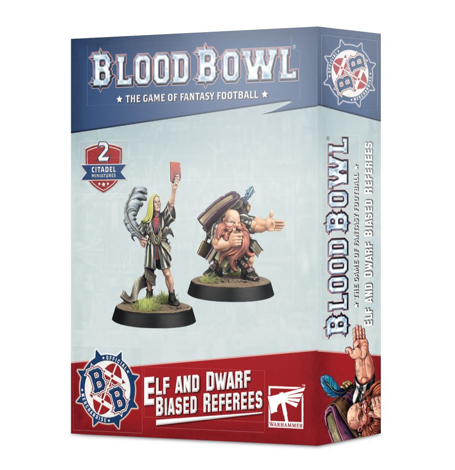 Blood Bowl Elf and Dwarf Biased Referees | Grognard Games