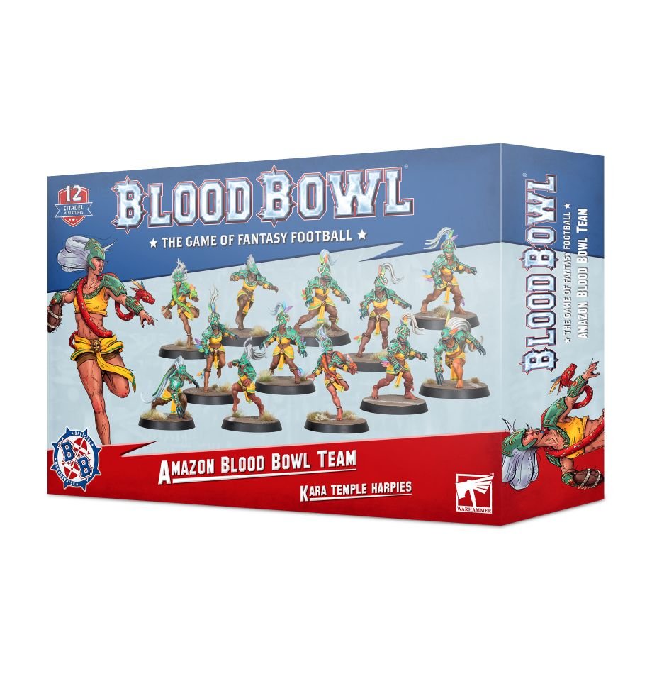 Amazon Blood Bowl Team: Kara Temple Harpies | Grognard Games