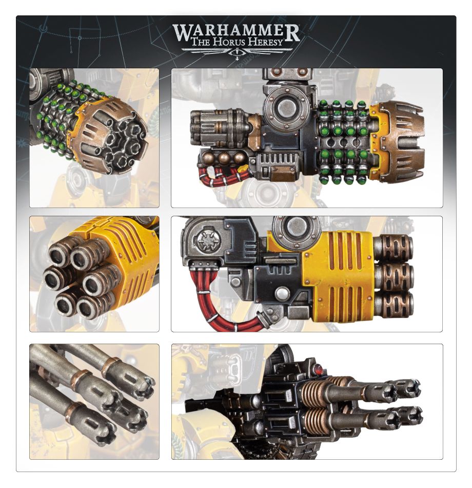 Horus Heresy: Leviathan Siege Dreadnought Ranged Weapons Frame (Web) | Grognard Games