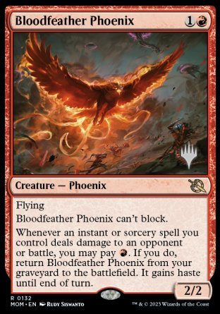 Bloodfeather Phoenix (Promo Pack) [March of the Machine Promos] | Grognard Games