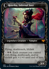 Henrika Domnathi // Henrika, Infernal Seer (Showcase Fang Frame) [Innistrad: Crimson Vow] | Grognard Games