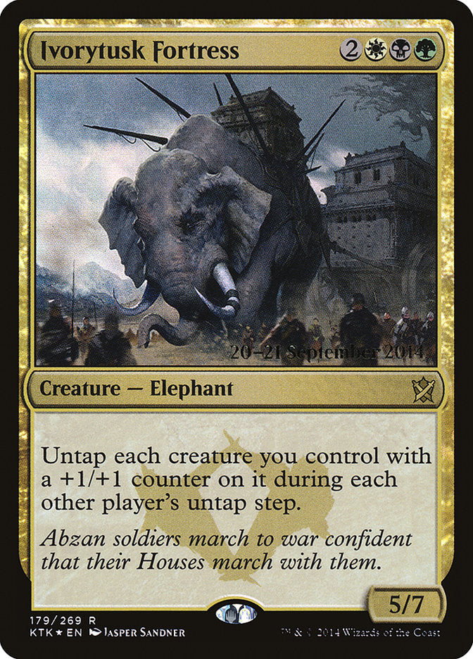 Ivorytusk Fortress  [Khans of Tarkir Prerelease Promos] | Grognard Games