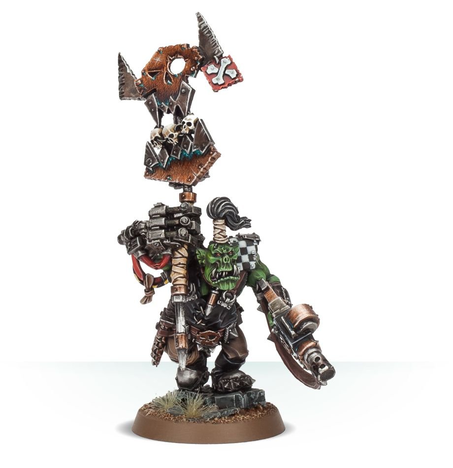 Orks Nob with Waaagh! Banner (web) | Grognard Games