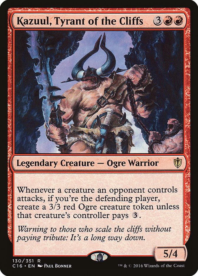 Kazuul, Tyrant of the Cliffs [Commander 2016] | Grognard Games